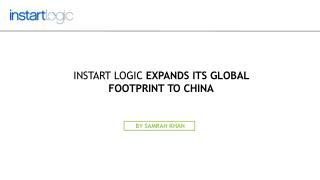 Instart Logic Expands its Global Footprint to China