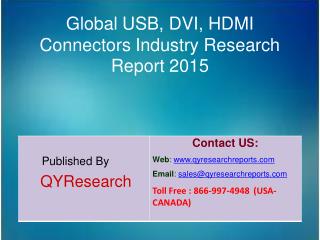 Global USB, DVI, HDMI Connectors Market 2015 Industry Size, Research, Analysis, Applications, Development, Growth, Insig