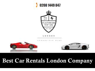 Best Car Rentals London Company