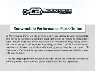 Snowmobile Performance Parts Online