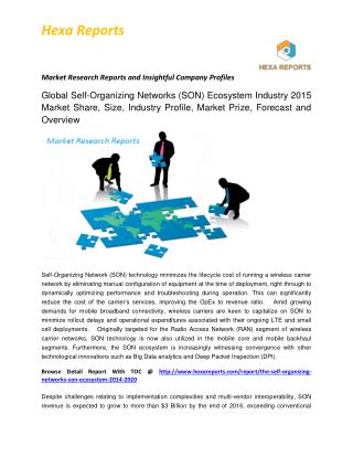 Self-Organizing Networks (SON) Ecosystem Market, Shares, Strategies and Forecasts, Worldwide, 2014 to 2020