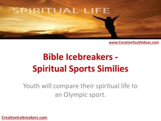 Bible Icebreakers - Spiritual Sports Similies