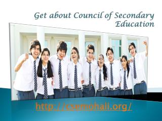 Get about Council of Secondary Education
