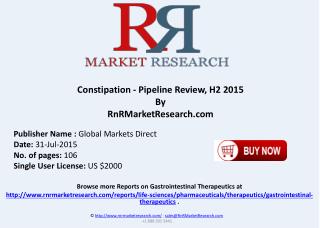 Constipation Pipeline Therapeutics Assessment Review H2 2015