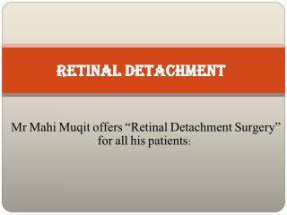 Retinal Detachment