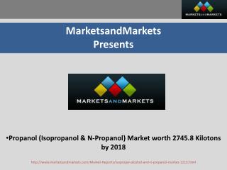 Propanol (Isopropanol & N-Propanol) Market