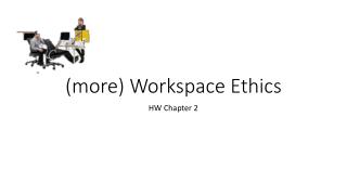 Honest Work: Chapter 1 Cont. on Workplace Ethics