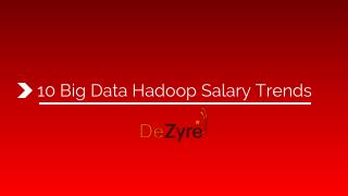 Big Data Hadoop Salary Trends