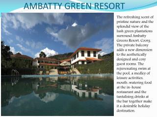 Ambatty Green Resort