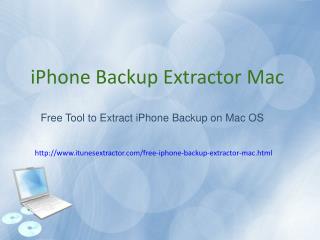 Free iPhone Backup Extractor Mac: Extract Data from iPhone Backup on Mac