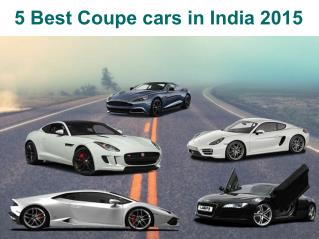 Check Out The Best Coupe Cars in India 2015