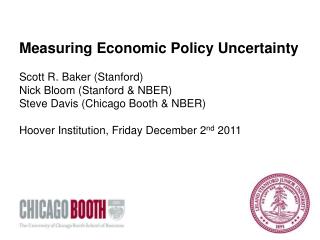The paper tries to investigate the claim that policy uncertainty contributed to the recession of 2008-2009