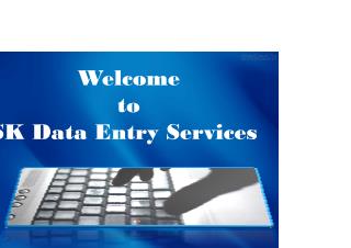 Data entry projects