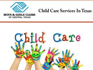 Child Care Services In Texas