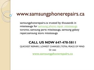 Samsung Phone Repairs Mississauga| Samsung Repair Mississauga