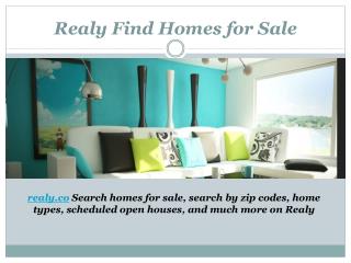 Realy Find Homes for Sale