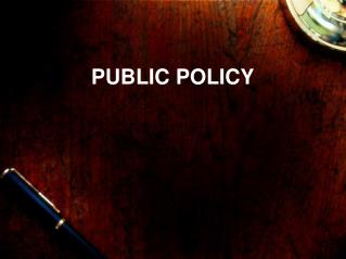 PUBLIC POLICY