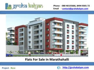 Flats for sale in marathahalli