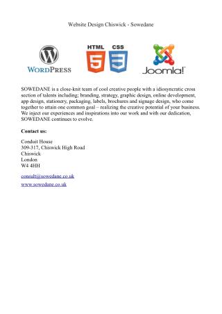 Website design chiswick