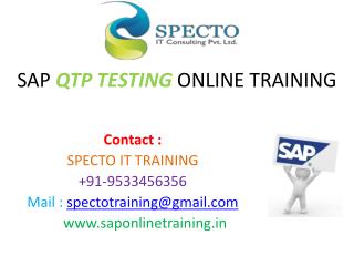 best online training classes on qtp testing