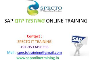 sap qtp testing online training classes