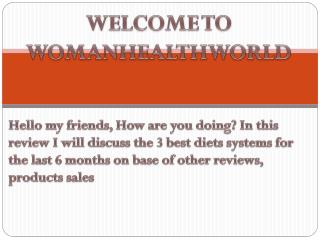 Fast way to lose weight | best diets to lose weight | womanhealthworld