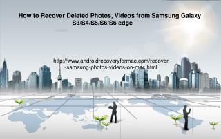 How to Recover Deleted Samsung Photos and Videos on Mac
