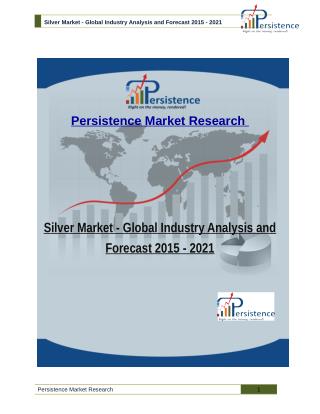 Silver Market - Global Industry Analysis and Forecast 2015 - 2021