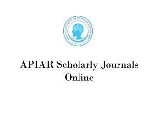 APIAR Scholarly Journals Online