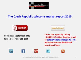 Czech Republic Telecoms Market Research Share 2015
