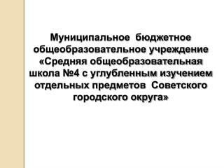 05_2015_МБОУ СОШ № 4 с УИОП г.Советск