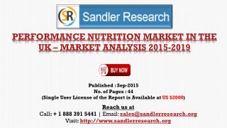 Performance Nutrition Market in UK to Grow at 8.4% CAGR to 2019 Forecasts a New Report 2019