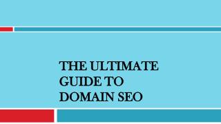 The Ultimate Guide to Domain SEO