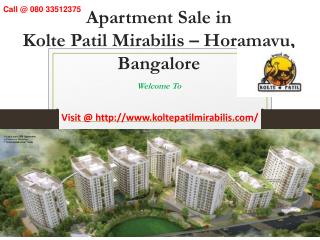 Kolte Patil Mirabilis - Horamavu, Bangalore - Reviews, Location, Price, Offers – 080 33512375
