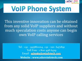 Adore VoIP Phone System: Get hassle free entire VoIP Phone System today in your budget