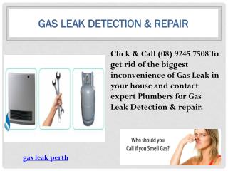 Gas leak perth