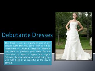 Debutante Dresses