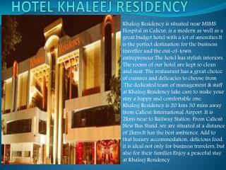 Hotel Khaleej Residency