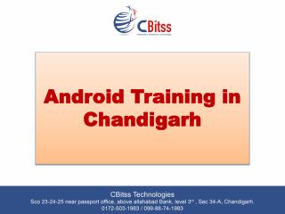 Android Training In Chandigarh