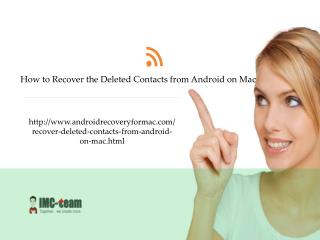 How to Recover Deleted Contacts from Android on Mac