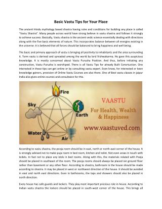 Best Vastu Shastra Classes in Jaipur India | Services