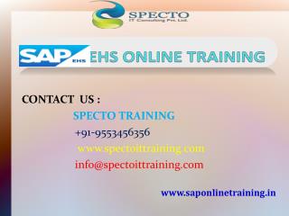 best classes on sap ehs online training in live