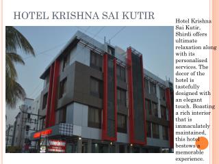 Hotel Krishna Sai Kutir