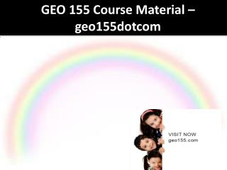 GEO 155 Course Material - geo115dotcom