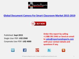 Global Document Camera For Smart Classroom Market 2015-2019