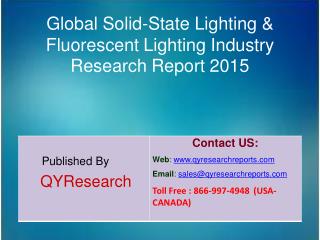 Global Solid-State Lighting & Fluorescent Lighting Market 2015 Industry Size, Trends, Analysis, Development, Shares, For