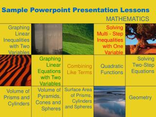 Sample Powerpoint Presentation Lessons