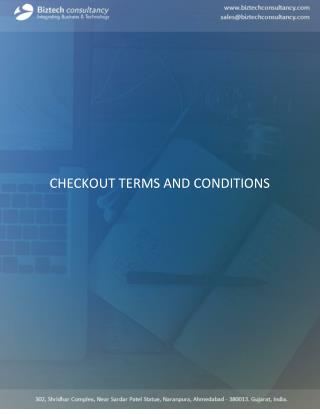 Odoo Checkout Terms and Conditions Apps