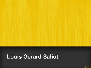 Louis Gerard Saliot | CEO of EAM Group Gerard Sailot