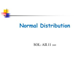 Normal Distribution